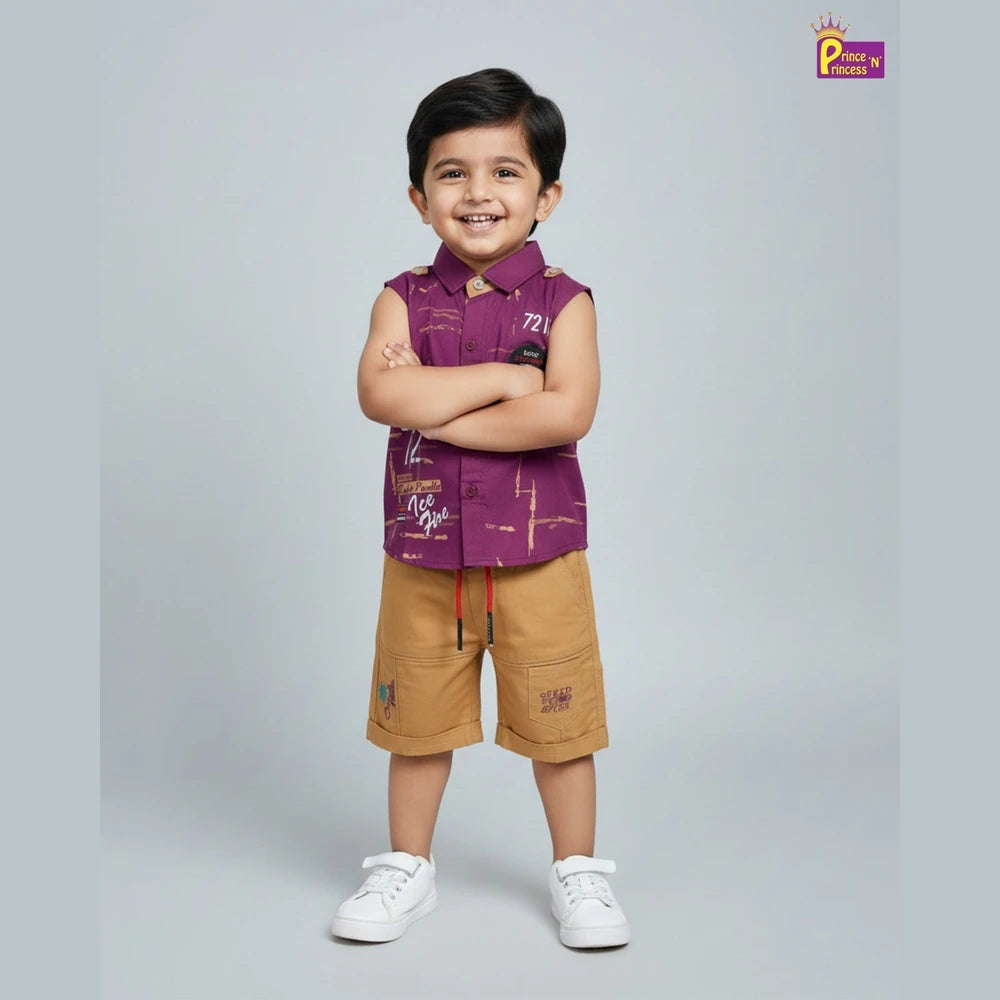 Kids Printed half Sleeve shirt ST217