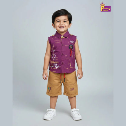 Kids Printed half Sleeve shirt ST217