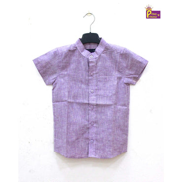 Kids Purple Cotton Shirt ST101