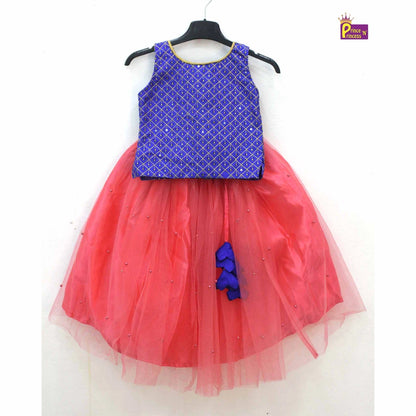 Kids Purple Pink Sequence Embroidery Lehenga Choli LC249