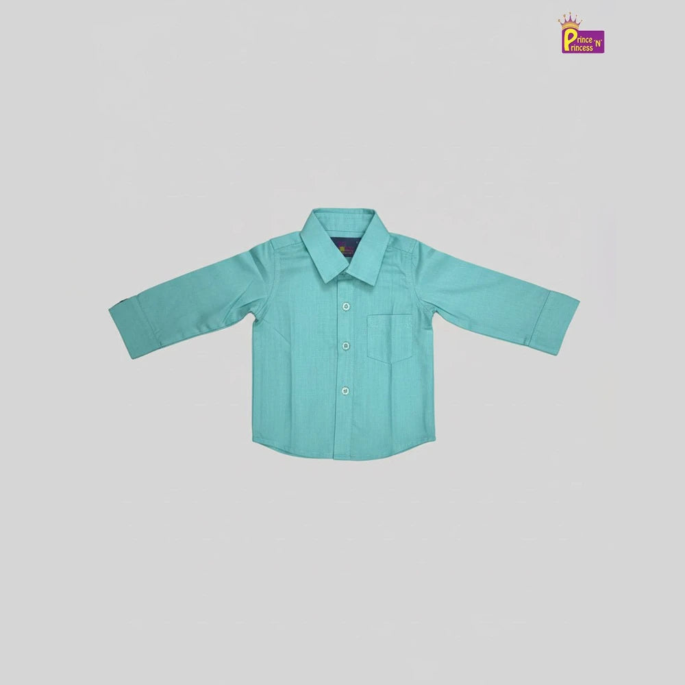 Kids Seafoam Blue Full Sleeve Shirt ST068