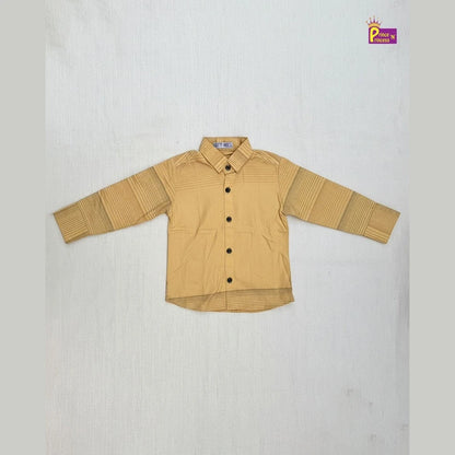 Kids Yellow Cotton Shirt ST214