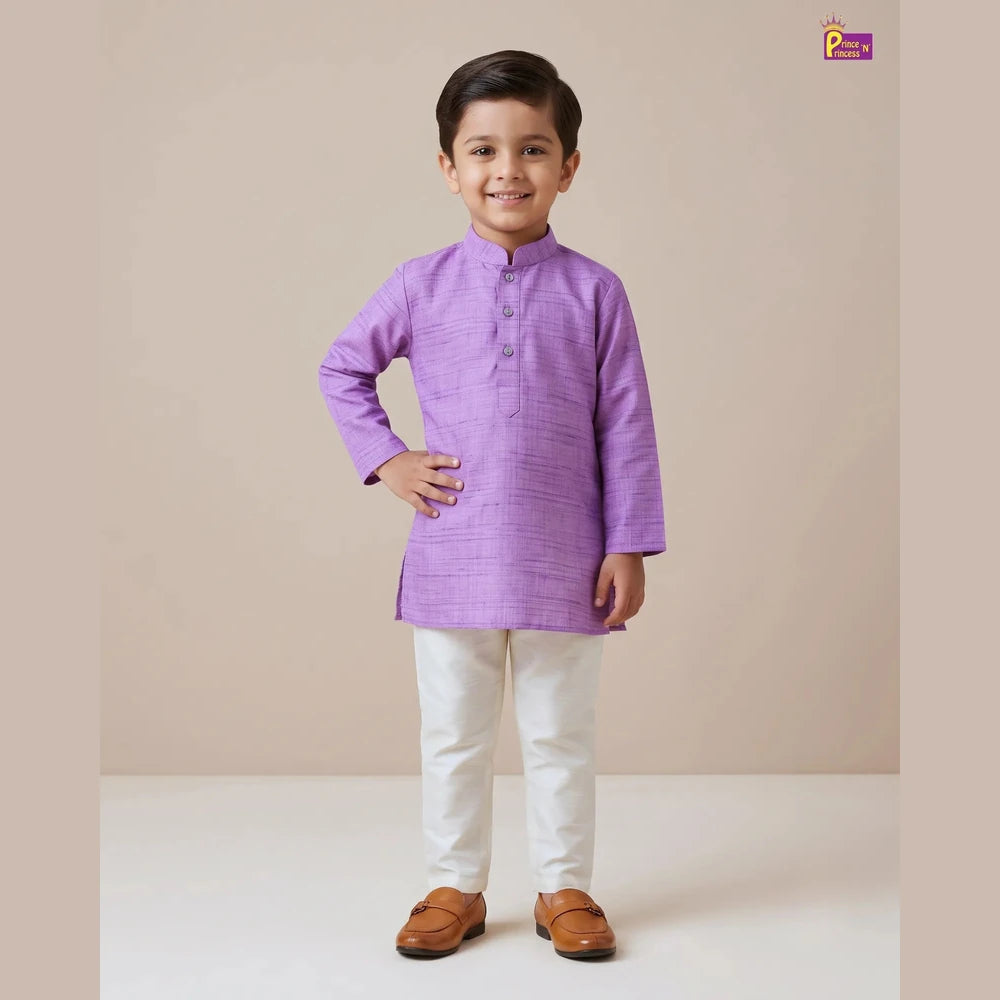 Lavender Boys Kurta Set | Indian Traditional & Festive Wear KP178