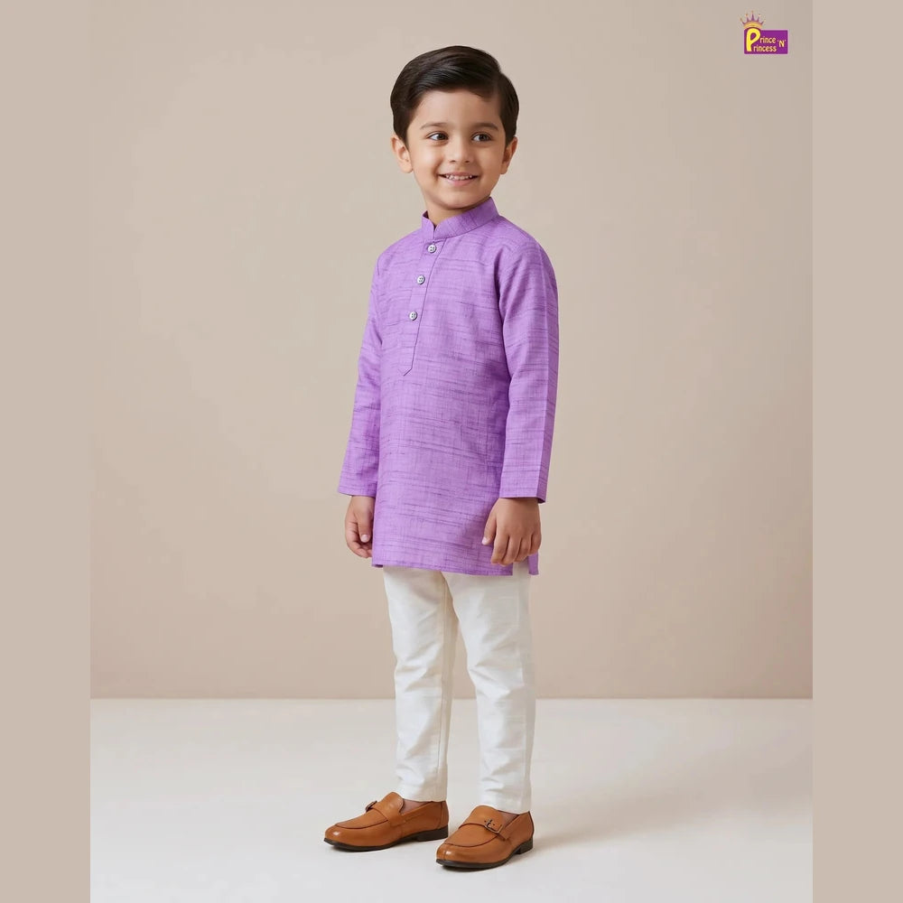Lavender Boys Kurta Set | Indian Traditional & Festive Wear KP178
