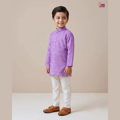 Lavender Boys Kurta Set | Indian Traditional & Festive Wear KP178