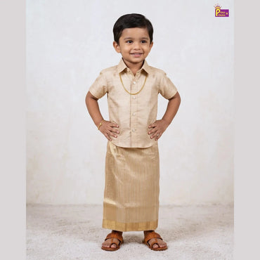 Onam Shirt and Dhoti Set for Boys | Kerala Traditional Wear SD119