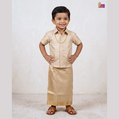 Onam Shirt and Dhoti Set for Boys | Kerala Traditional Wear SD119