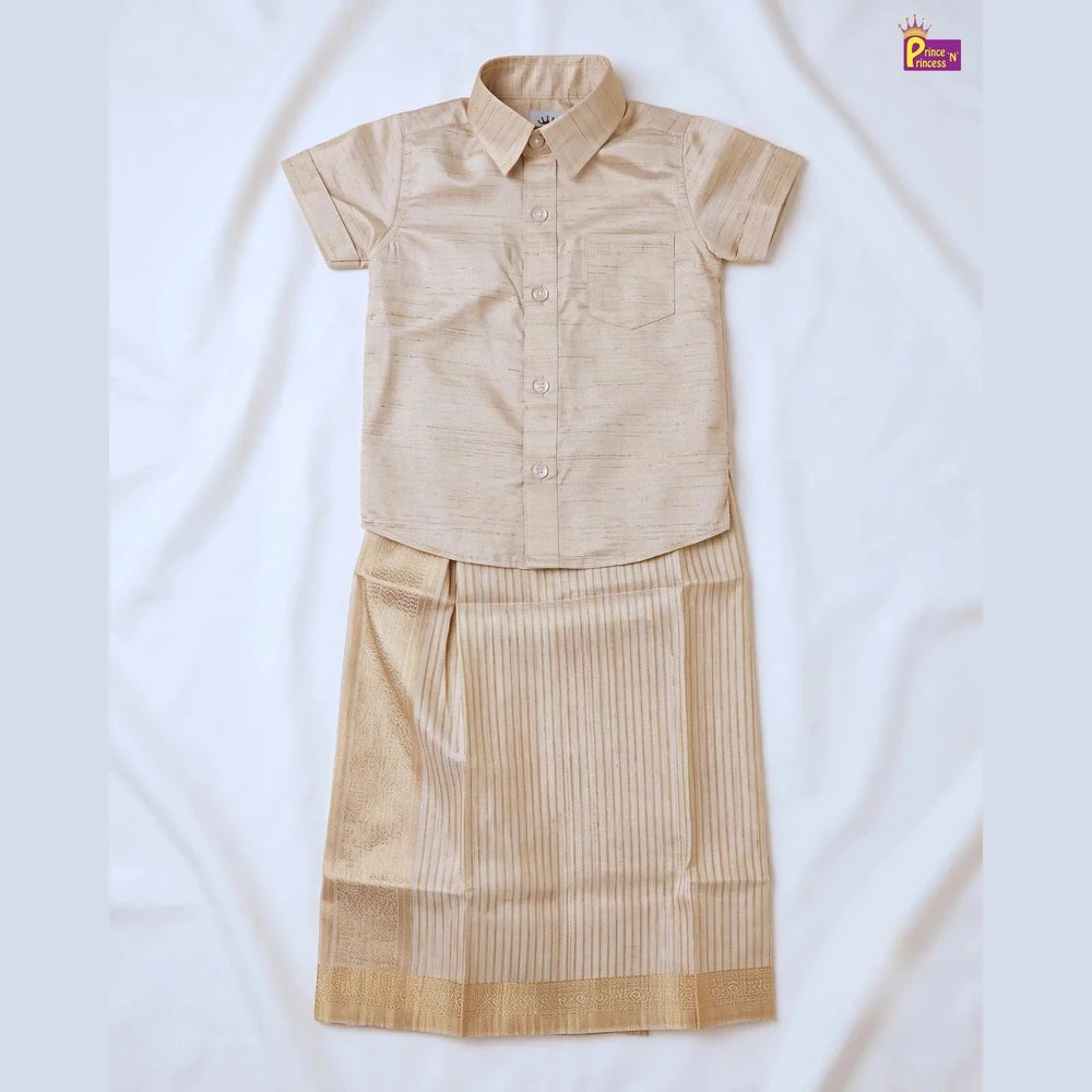 Onam Shirt and Dhoti Set for Boys | Kerala Traditional Wear SD119