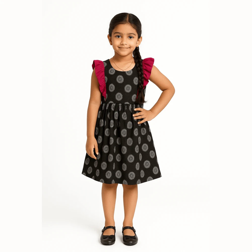 Prince N Princess Black Cotton Frock CF249 (Copy)