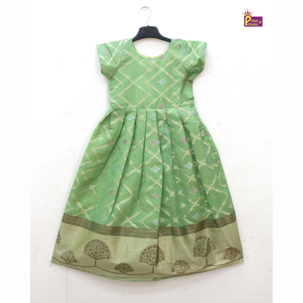 Traditional Green Maroon Coat Gown PG552