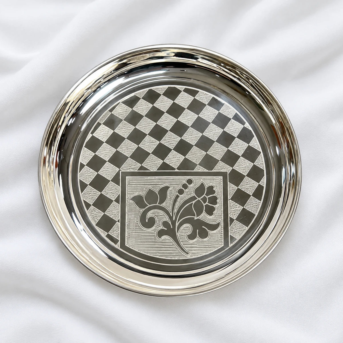German Silver Plate (Checks)