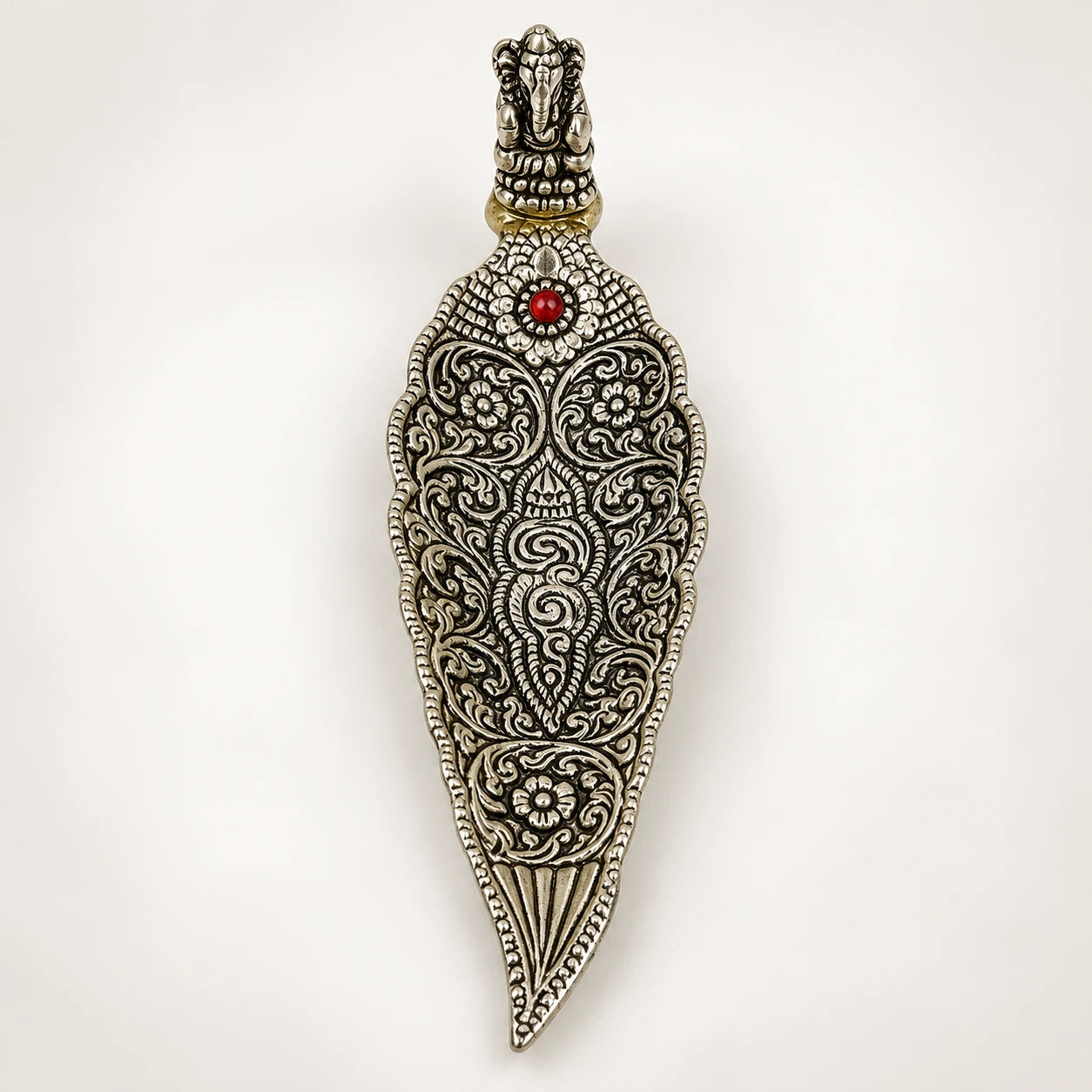 German Silver Incense Stand – Antique Finish