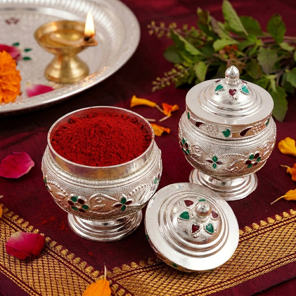 German Silver Kumkum Simil 350gms
