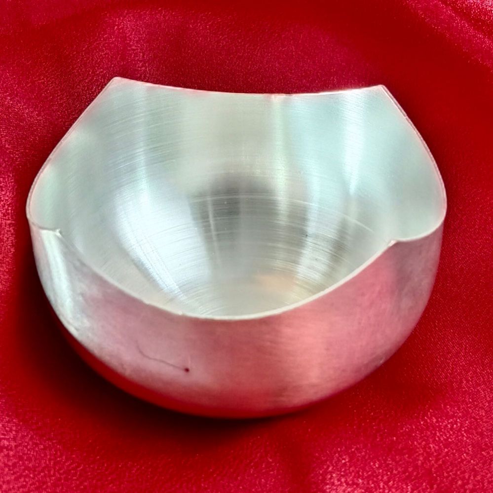 German Silver Bowl-Lotus