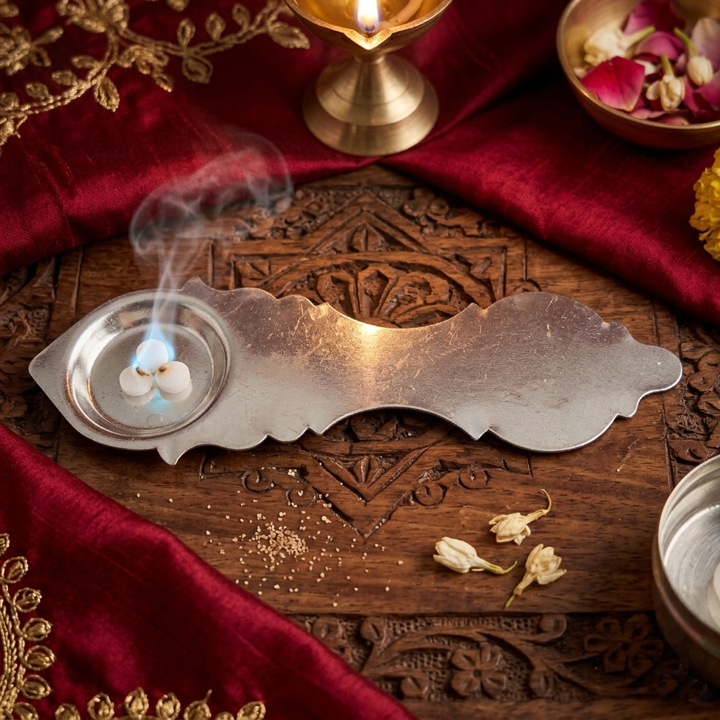 German Silver Karpur Spoon