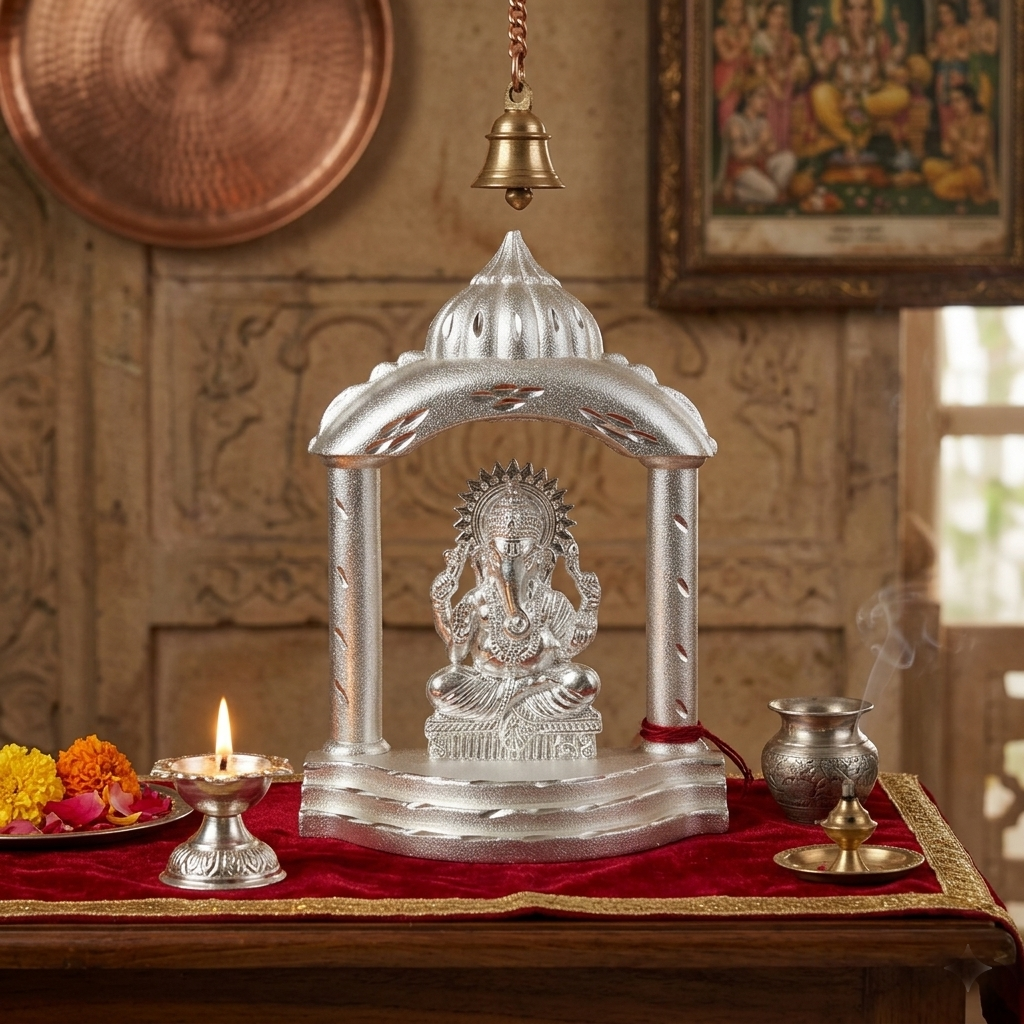 German Silver Ganesh Darbar