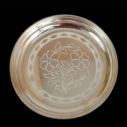 German Silver Plate - Flower