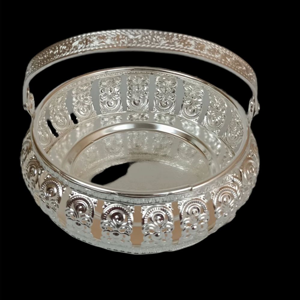 German Silver Pooja - Tray