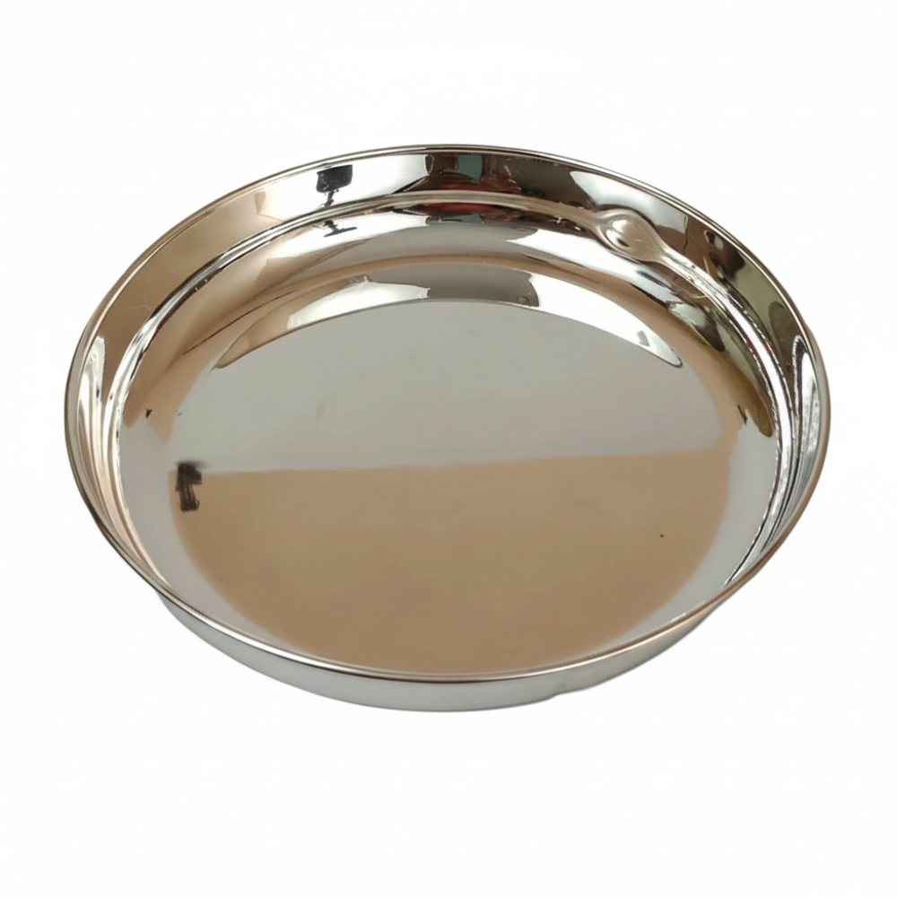 German Silver Plate- Plain 6 inch