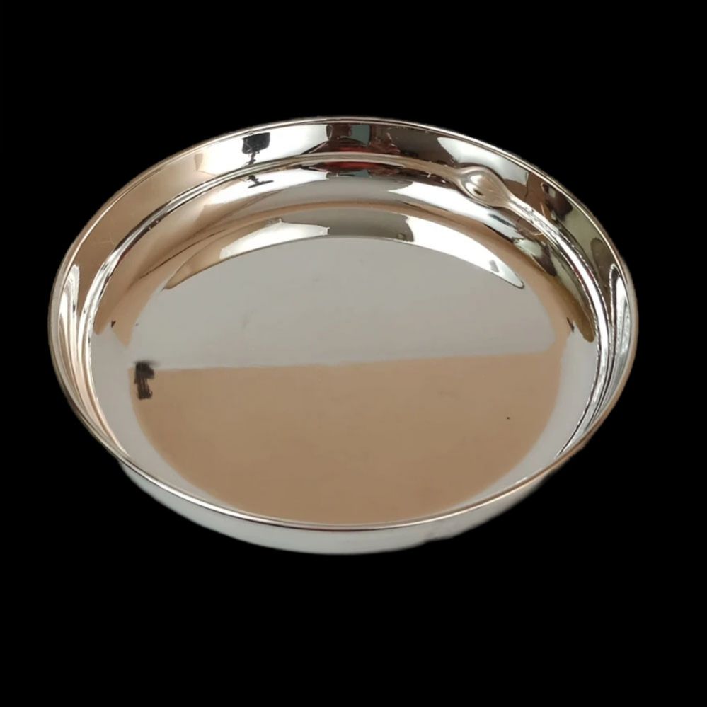 German Silver Plate- Plain 6 inch