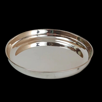 German Silver Plate-Plain 8 inch