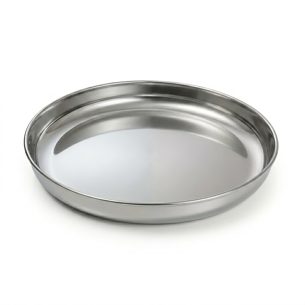 German Silver Plate-Plain 8 Inch