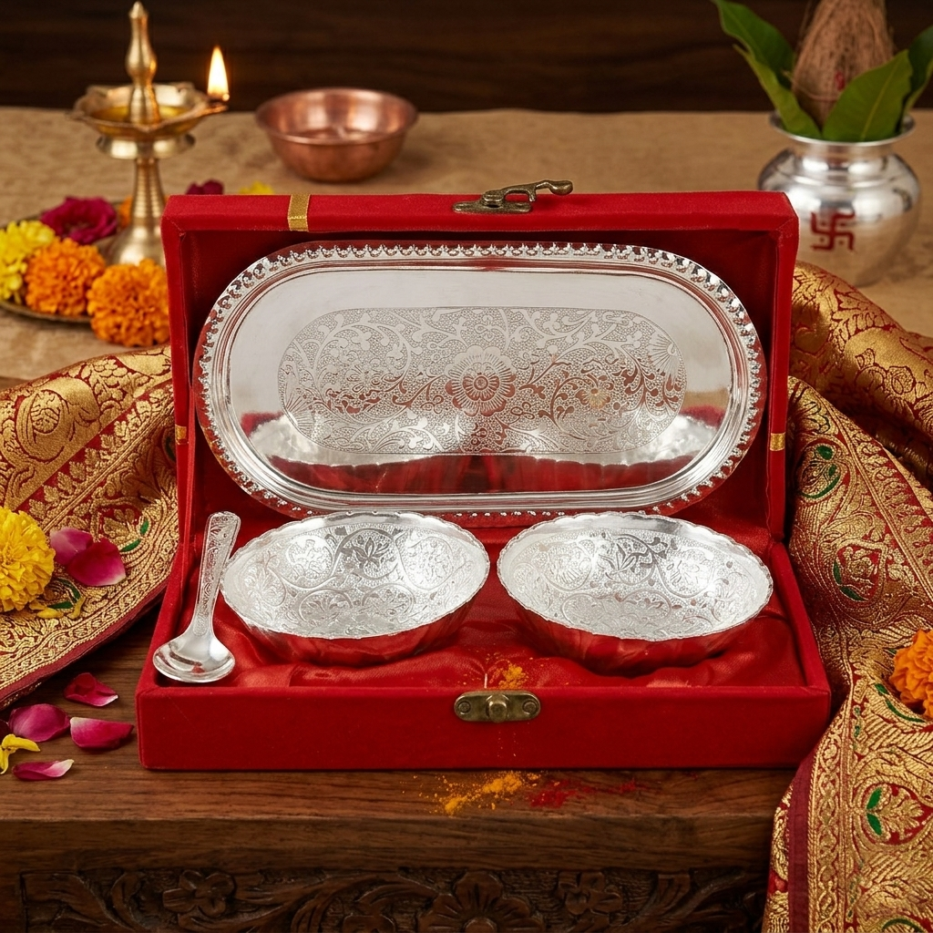 German Silver Gift Box - Silver