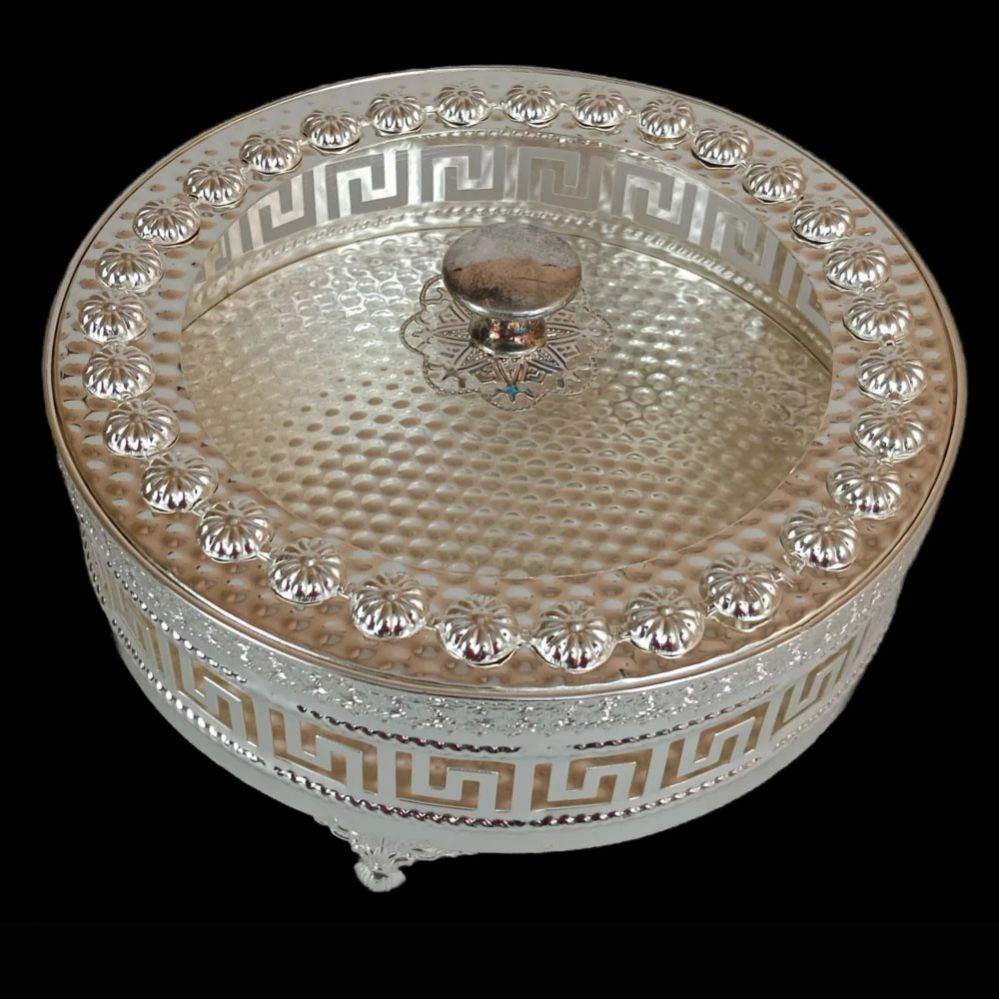 German Silver Dry Fruit Box