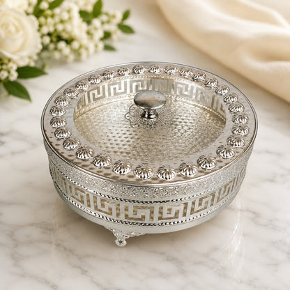 German Silver Dry Fruit Box