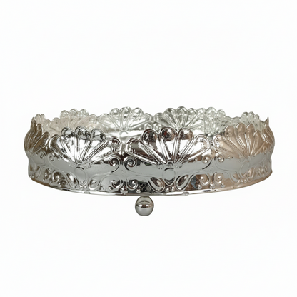German Silver Tray 8 Inch