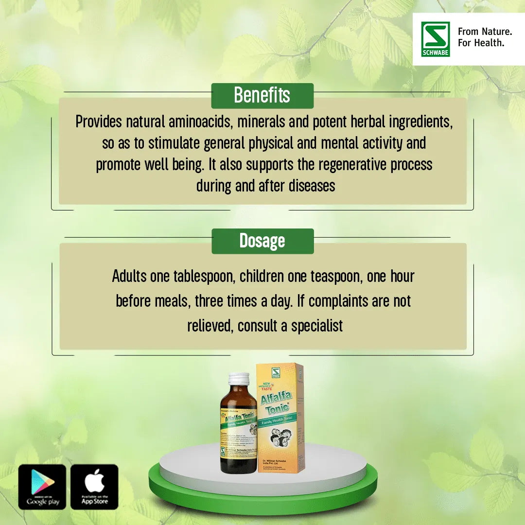 Dr Willmar Schwabe India 
Alfalfa Tonic – General