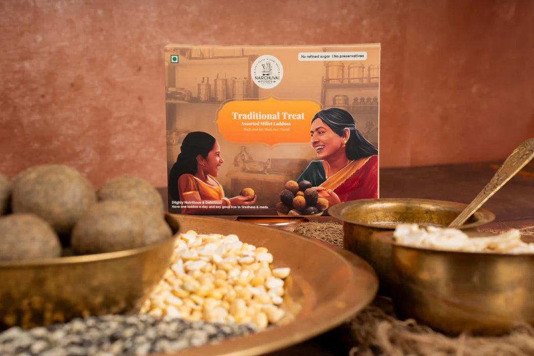 Narchuvai Sweets Assorted Millet Laddoos