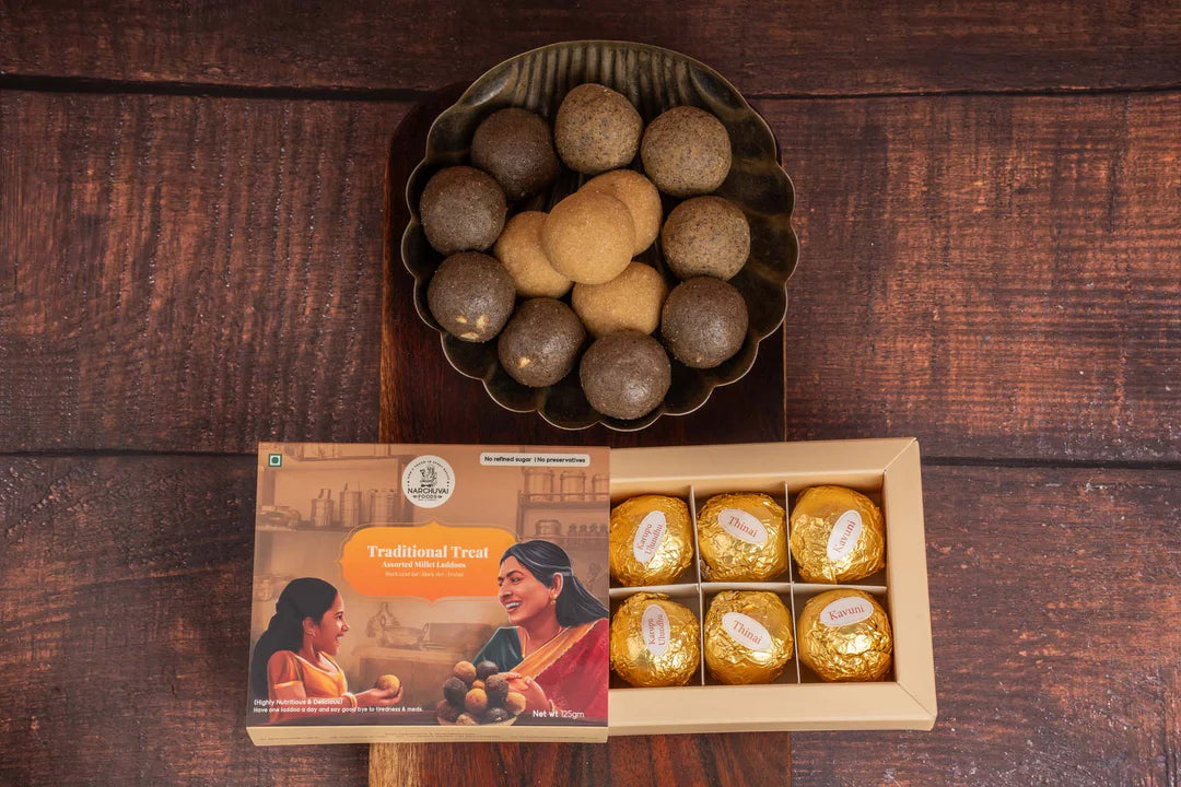 Narchuvai Sweets Assorted Millet Laddoos