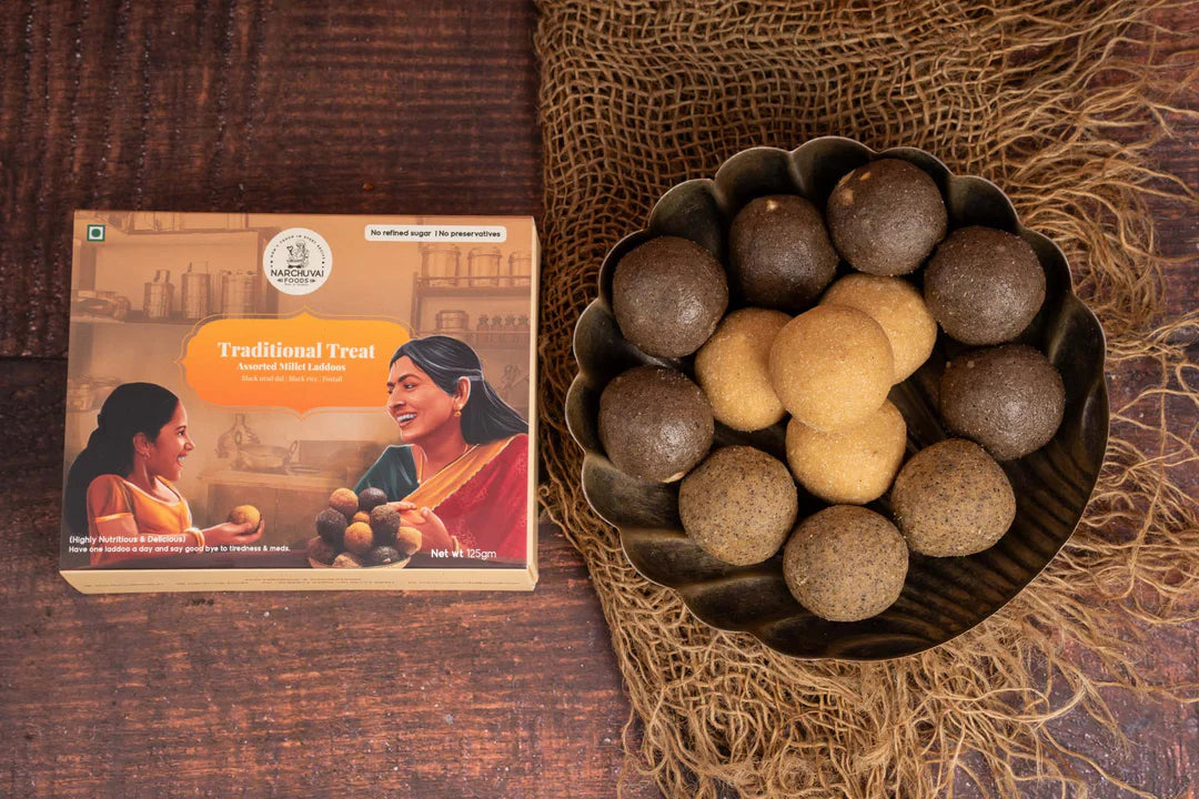 Narchuvai Sweets Assorted Millet Laddoos