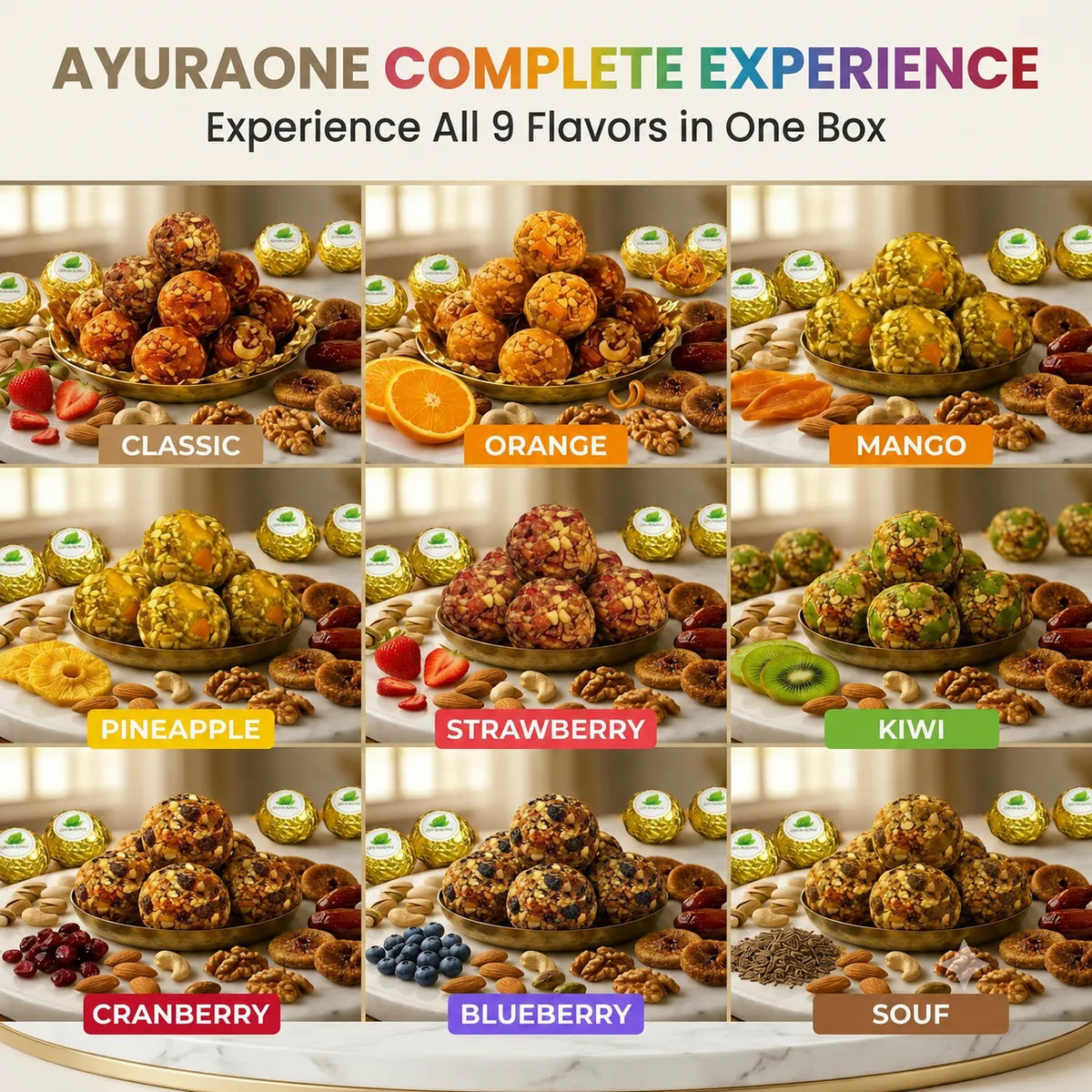Ayuraone Complete Experience (All 9 Flavors)