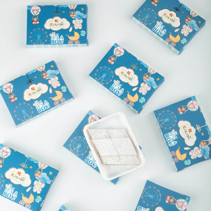 Kailash Sweet's Baby Boy Kaju Katli Box