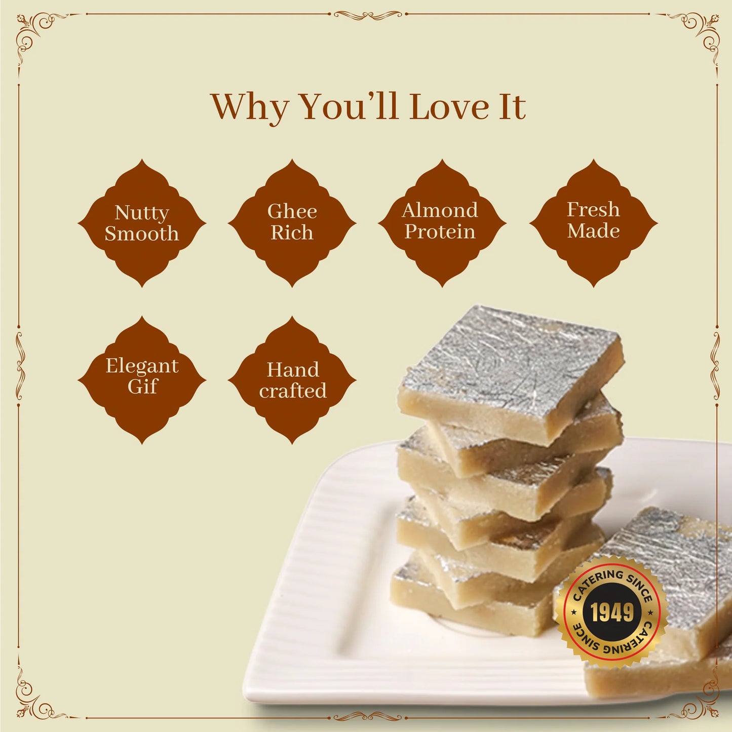 Shree Vaishnavi Sweets' Badam Burfi