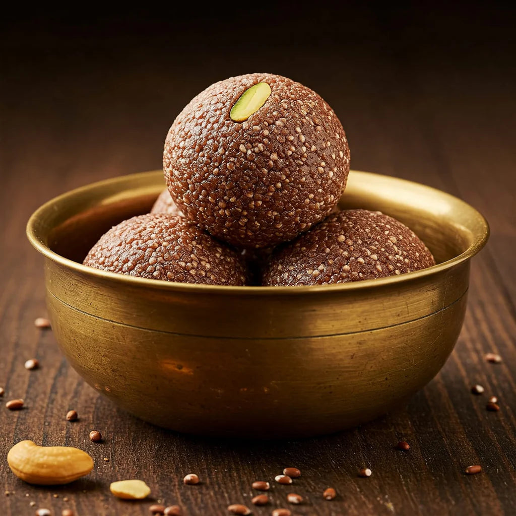 Godavari Vantillu Bellam Ragi Laddu
