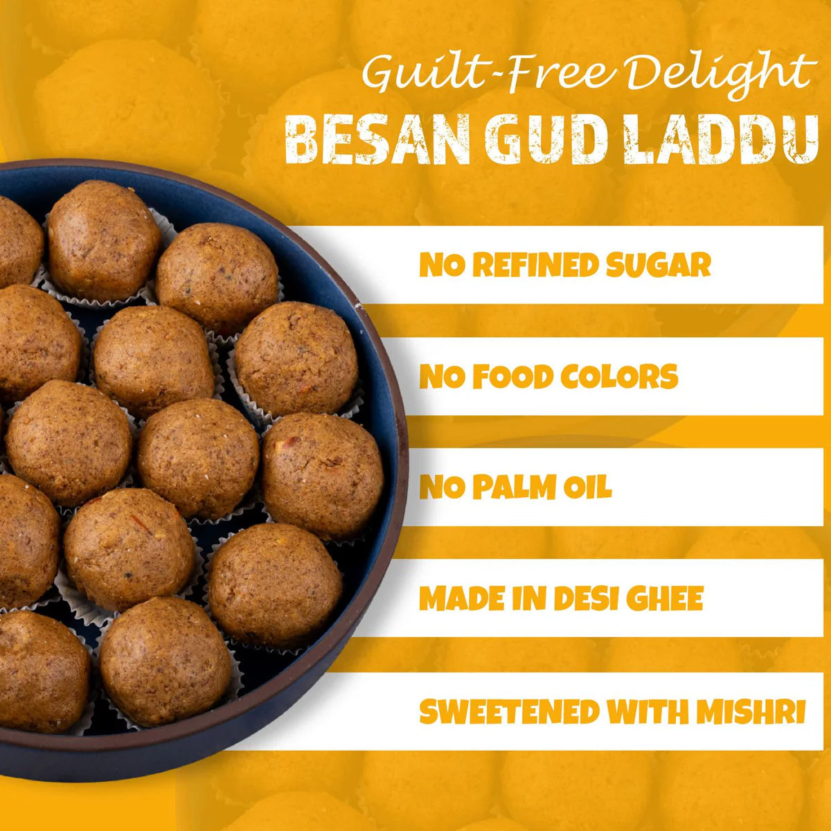 Gudmishri Besan Laddu Gud