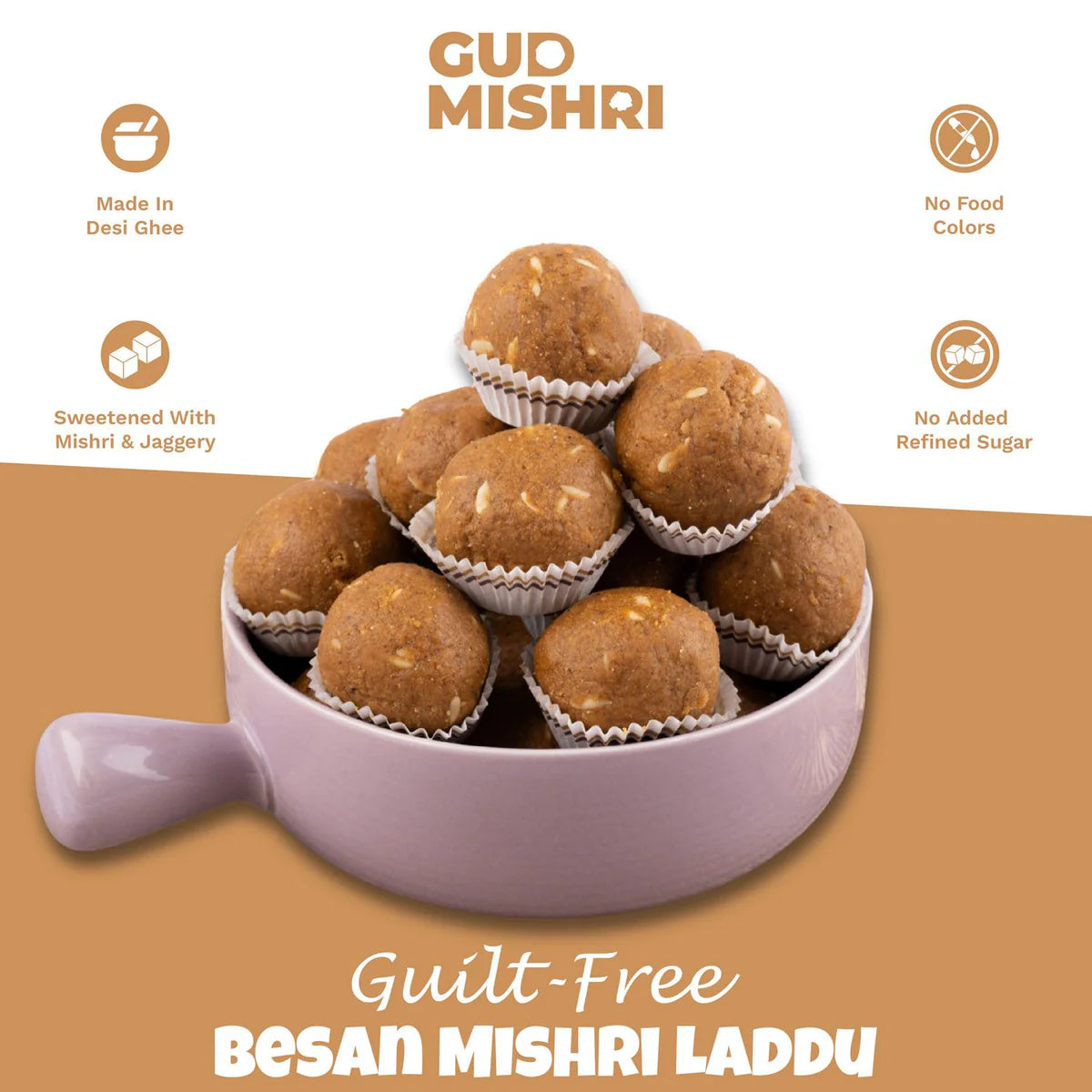 Gudmishri Besan Laddu Mishri