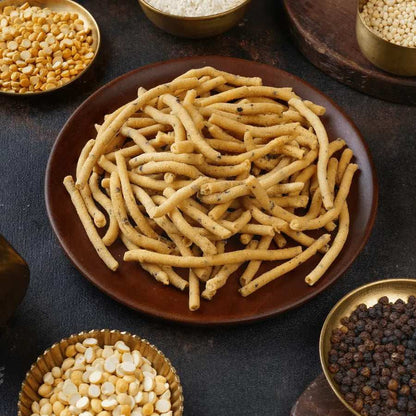 Sweet Karam Coffee Pepper Murukku Sticks (Karasev)