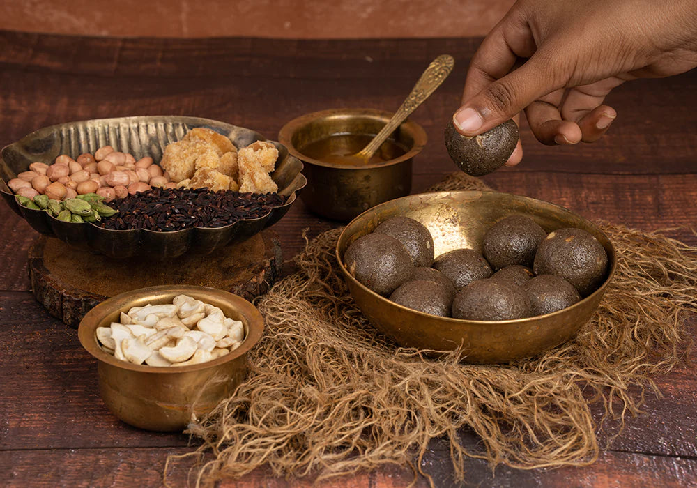 Narchuvai Sweets Black Rice Laddoos