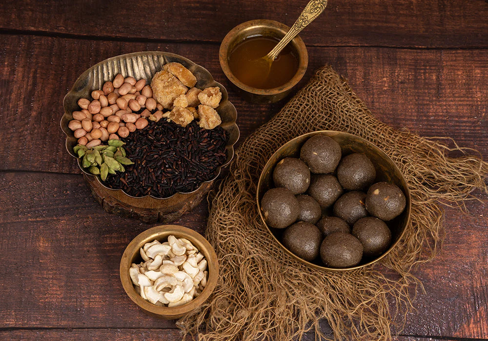 Narchuvai Sweets Black Rice Laddoos