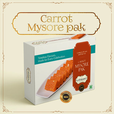 Shree Vaishnavi Sweets' Carrot Mysore Pak