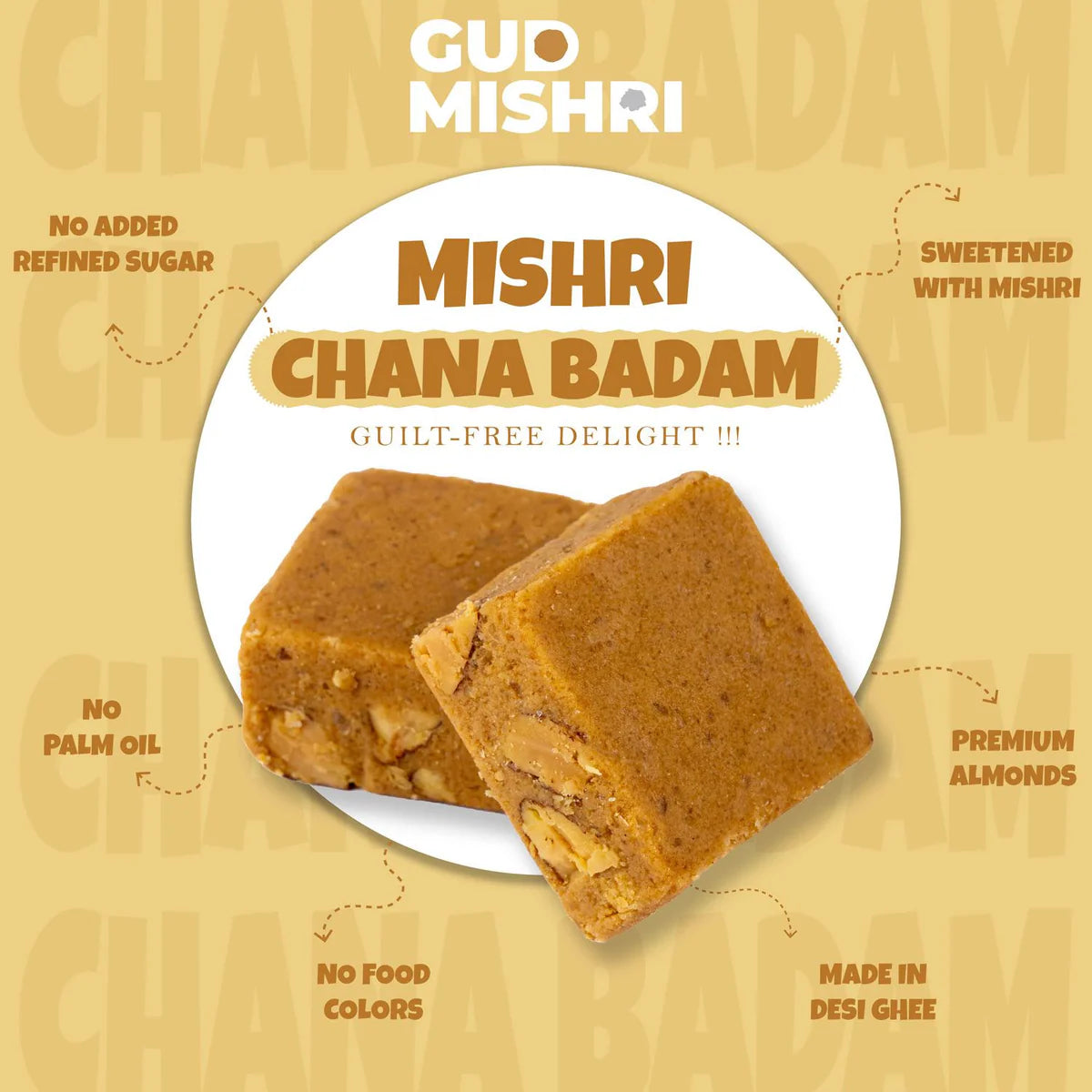 Gudmishri Chana Badam Barfi