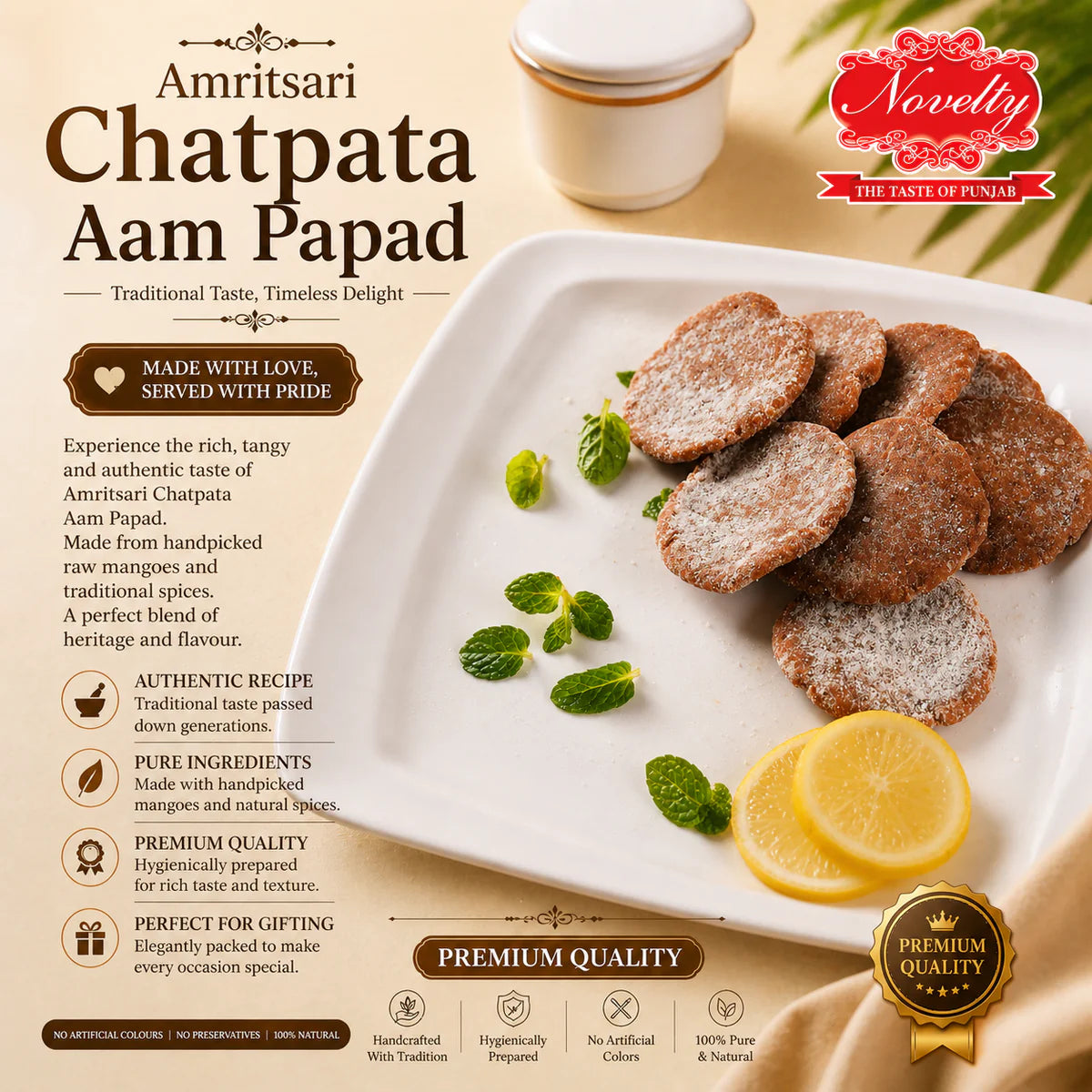 Novelty Sweets Chatpata Aam Papad