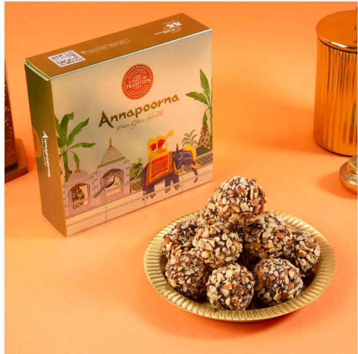Sree Annapoorna's Chocolate Almond Laddu