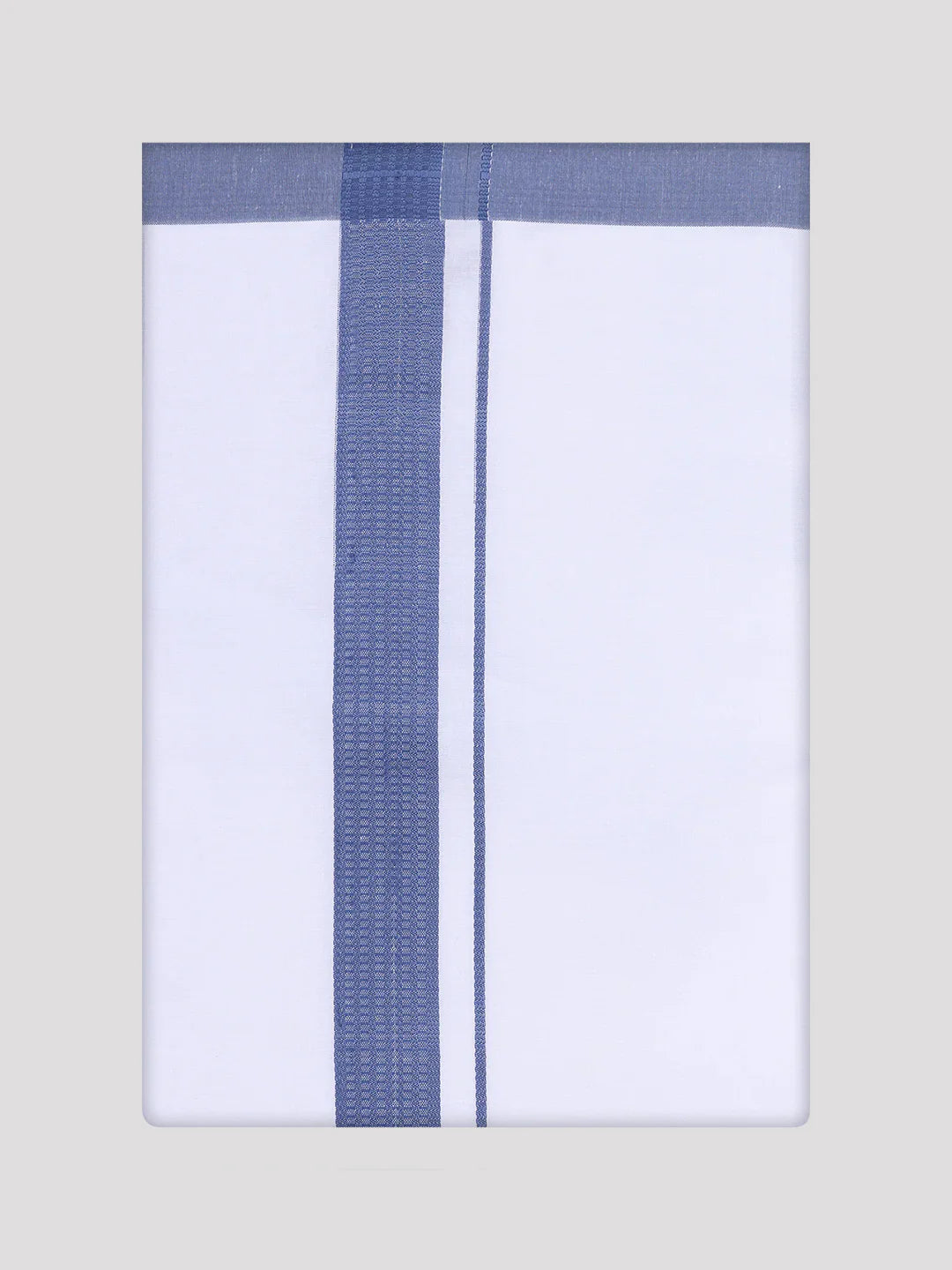 Minister White's Mens Shirt with Matching Border Dhoti Combo Casper