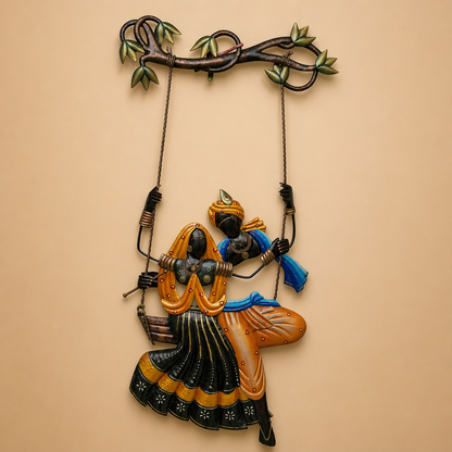 Couple on Swing- Metal