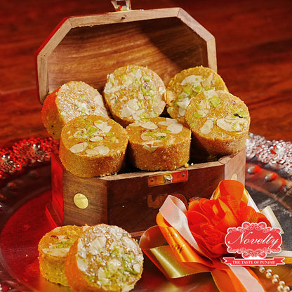 Novelty Sweets Dry Fruit Besan Pinni